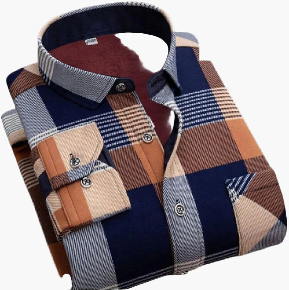 Chemise à carreaux décontractée pour homme, style classique élégante, idéale pour un look quotidien ou professionnel - Image 14