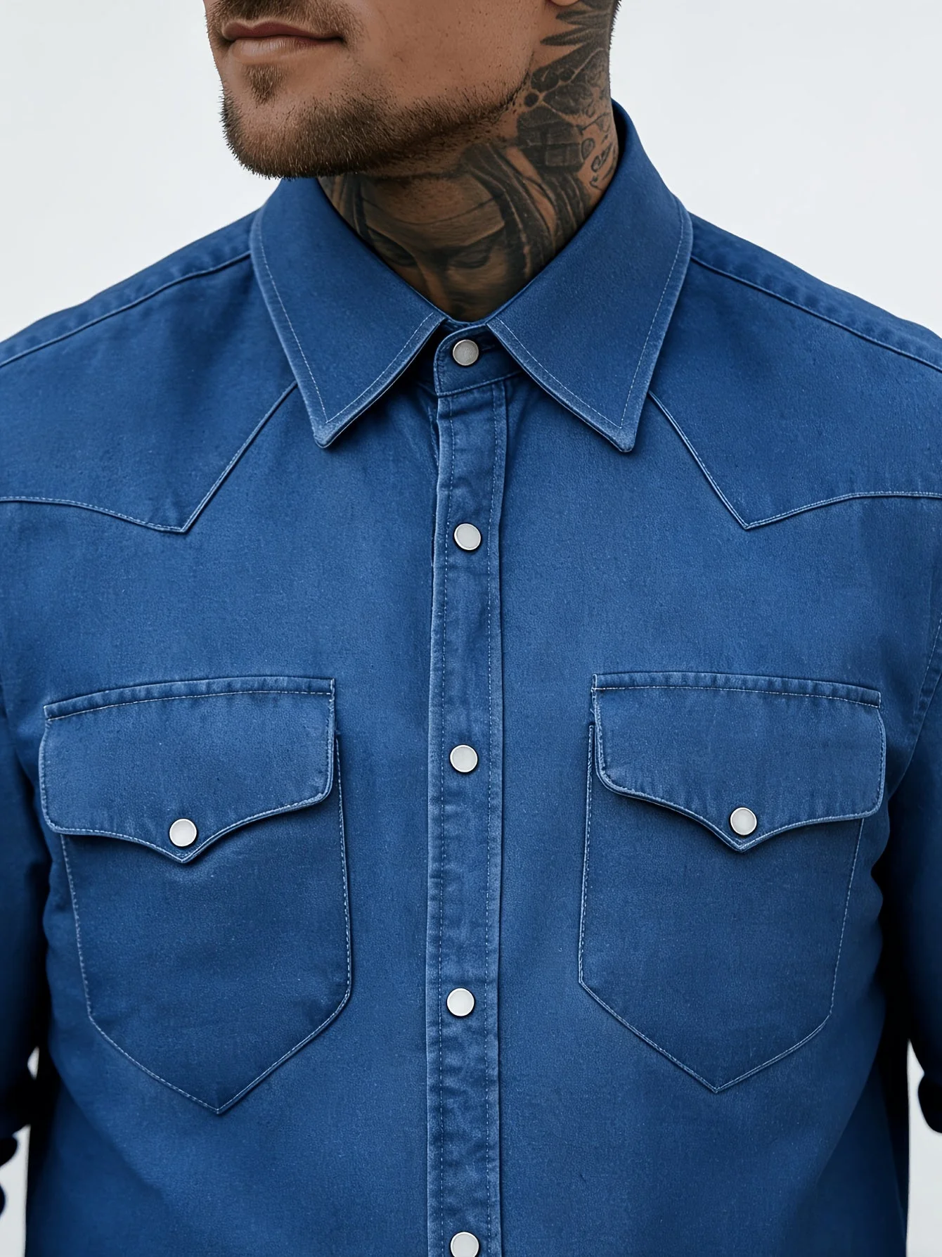 Chemise casual à boutons pour homme style urbain tendance - Image 7