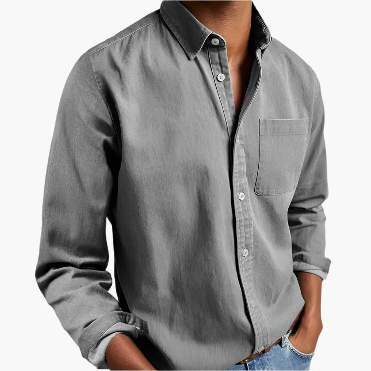 Chemise Casual Boutonnée Homme – Style Intemporel Polyvalent - Image 4
