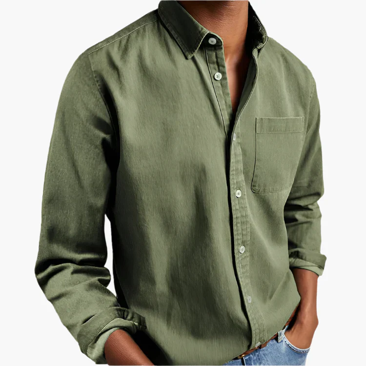 Chemise Casual Boutonnée Homme – Style Intemporel Polyvalent - Image 6
