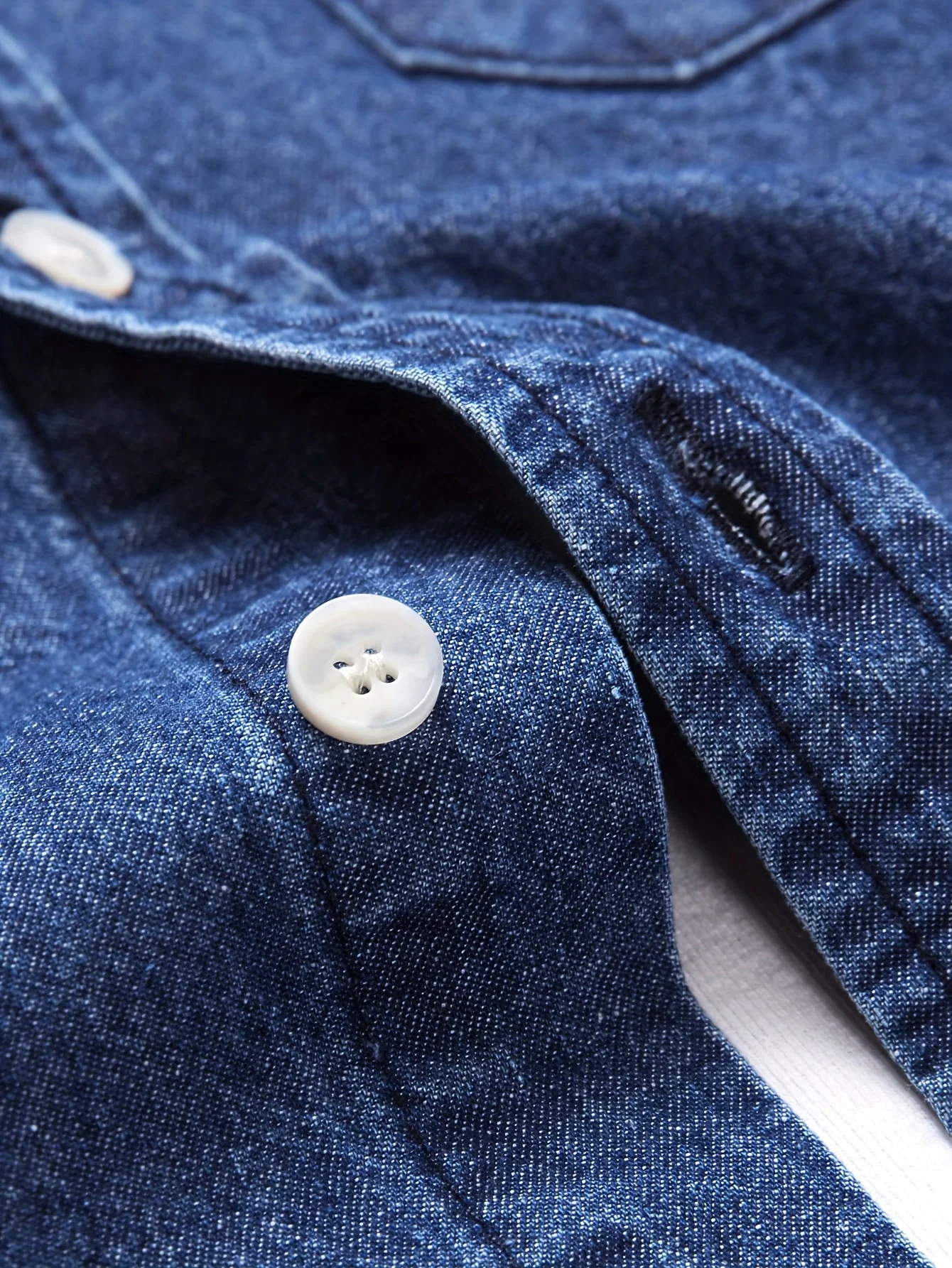 Chemise casual homme à manches longues style denim – Idéale pour le week-end et la mi-saison - Image 5