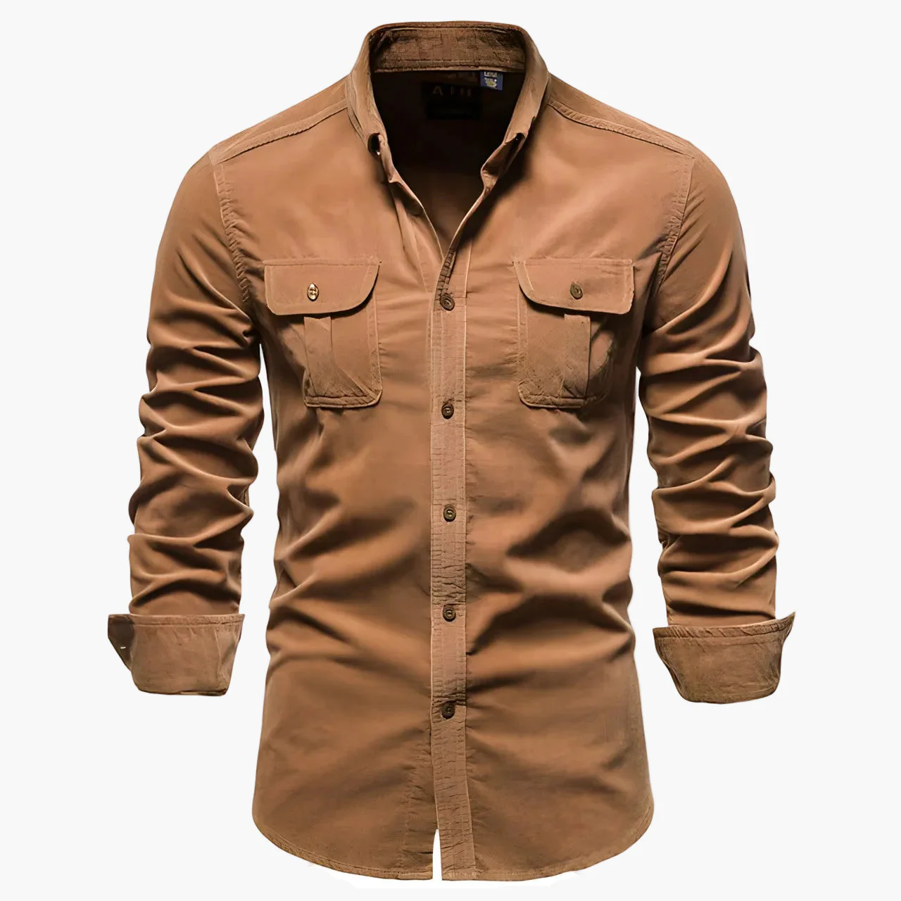 Chemise casual pour homme style urbain polyvalent à manches longues - Image 2