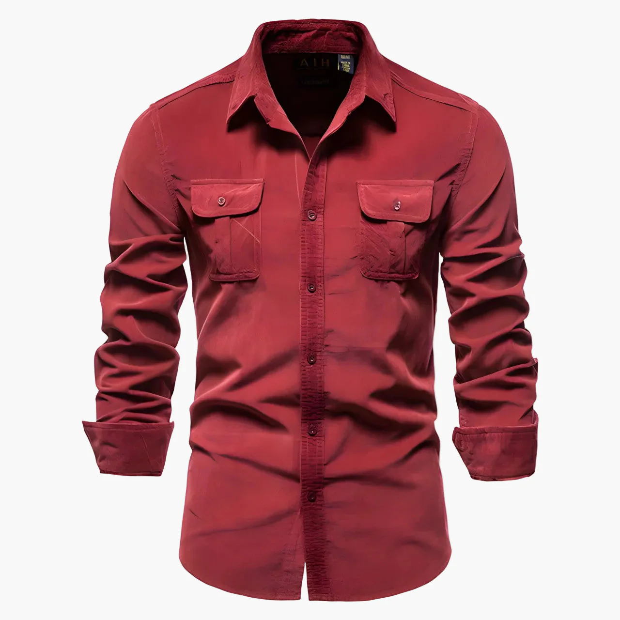 Chemise casual pour homme style urbain polyvalent à manches longues - Image 4
