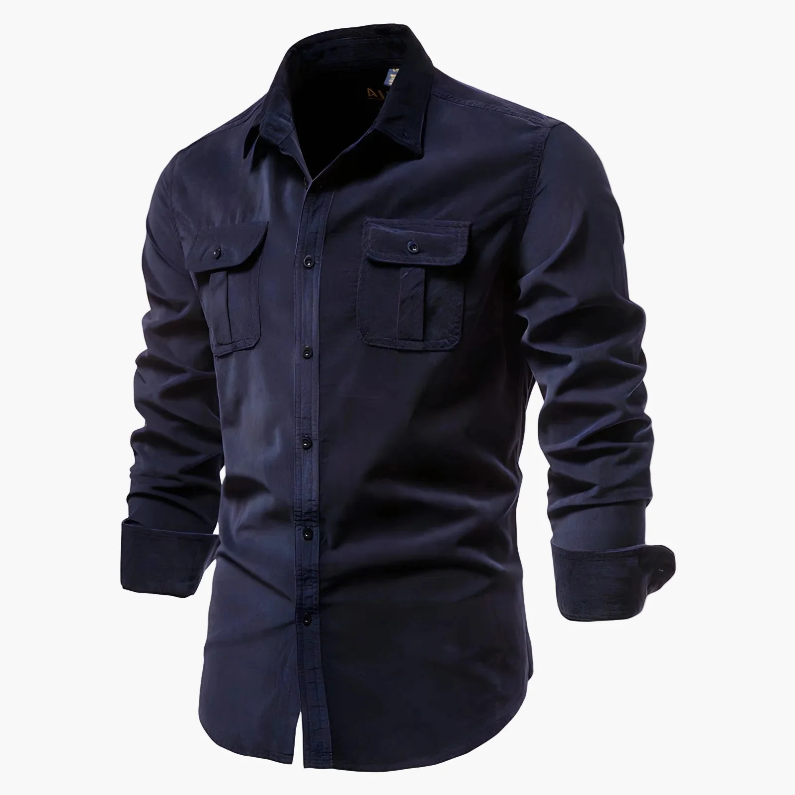 Chemise casual pour homme style urbain polyvalent à manches longues - Image 8