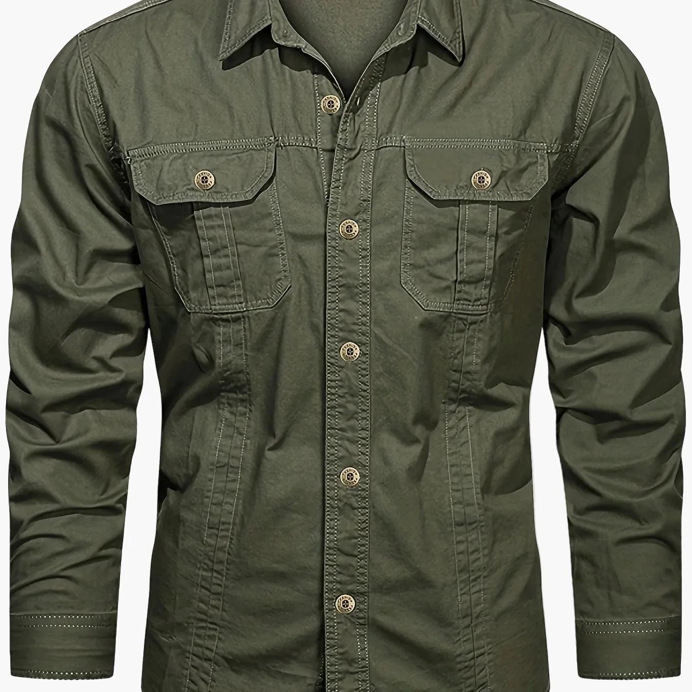 Chemise casual à manches longues pour homme style outdoor – Idéale pour le week-end et les loisirs - Image 12