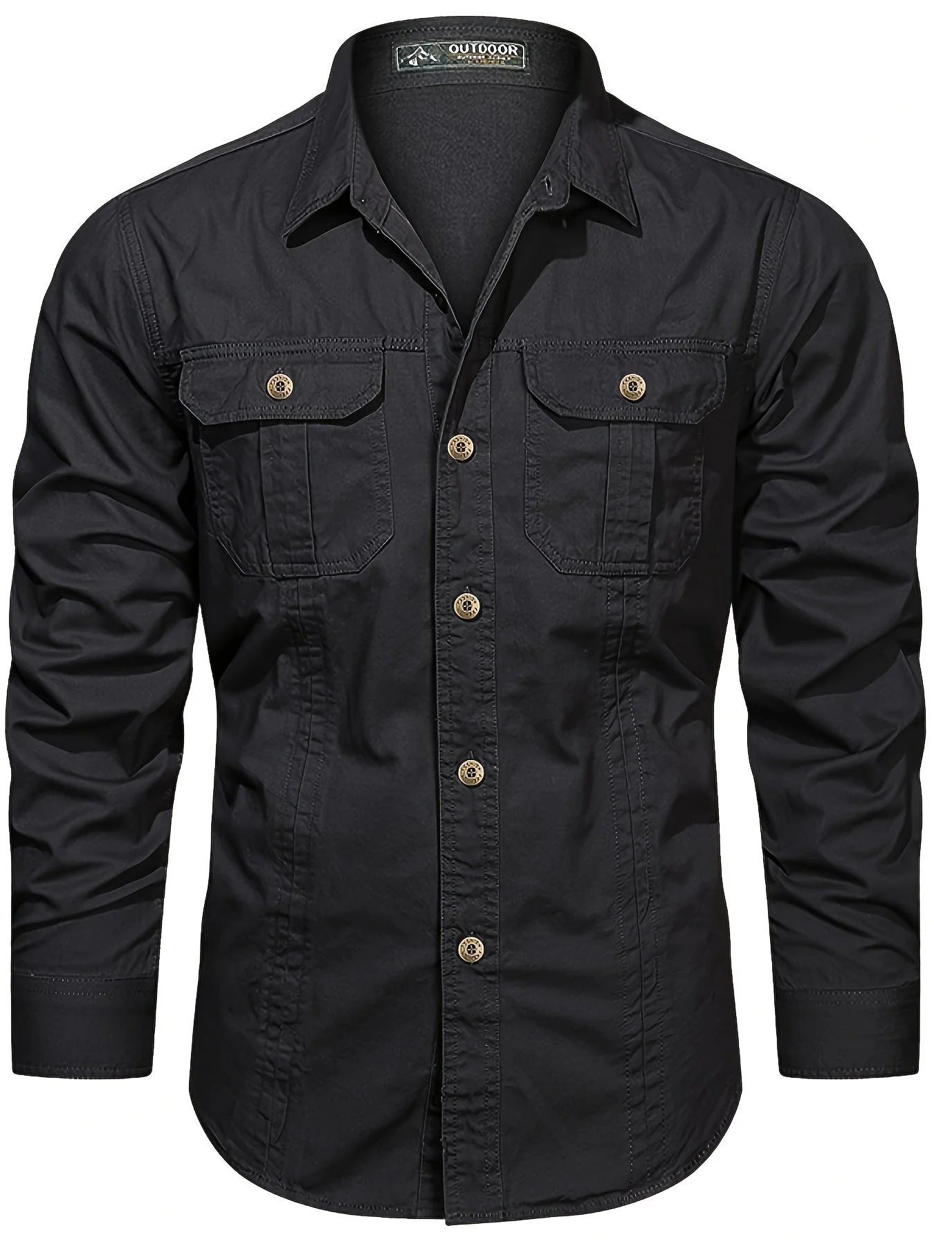 Chemise casual à manches longues pour homme style outdoor – Idéale pour le week-end et les loisirs - Image 3