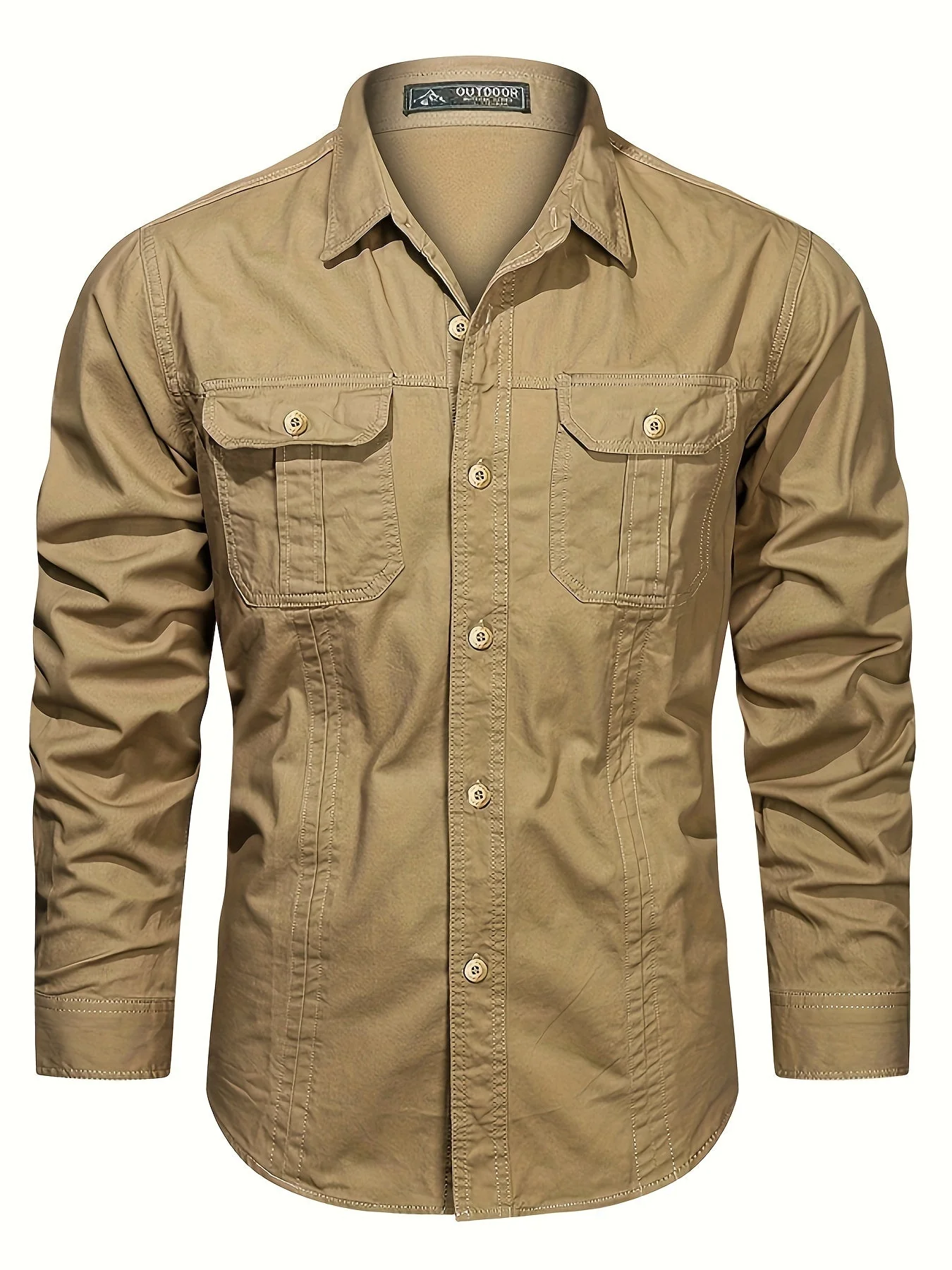 Chemise casual à manches longues pour homme style outdoor – Idéale pour le week-end et les loisirs - Image 6