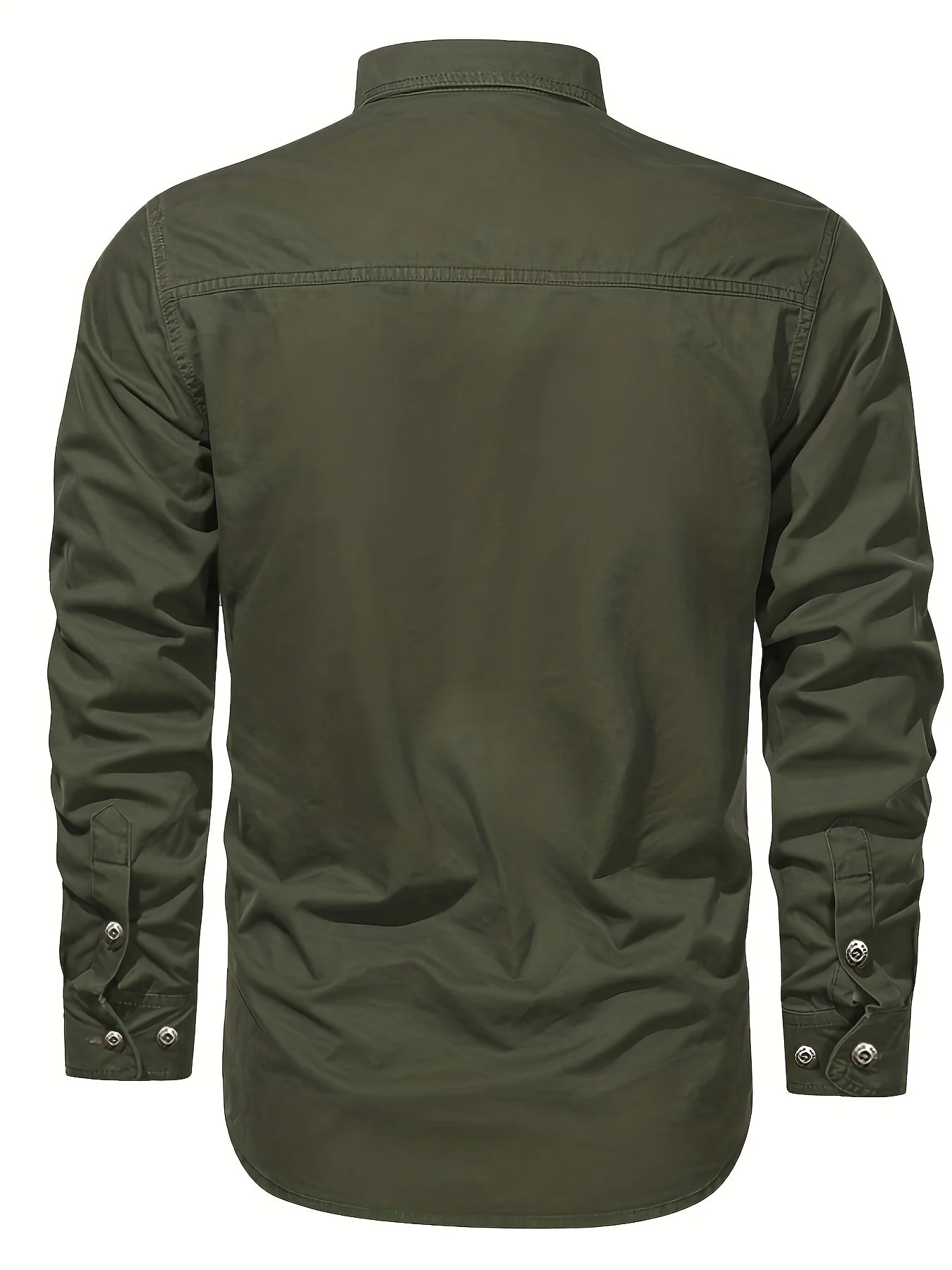 Chemise casual à manches longues pour homme style outdoor – Idéale pour le week-end et les loisirs - Image 9