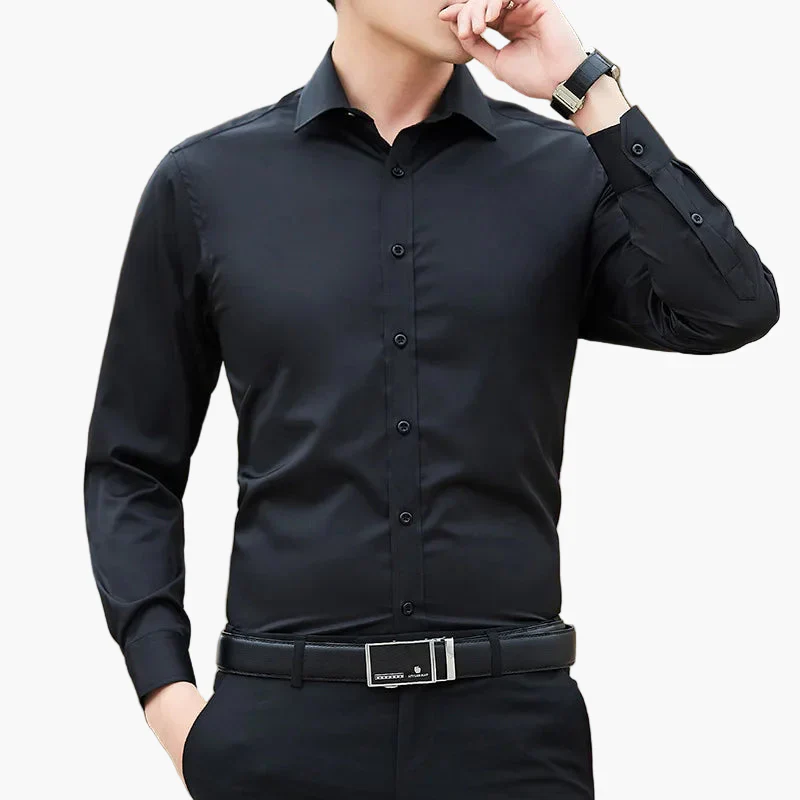 Chemise Classique Homme Manches Longues Élégante Affaires et Bureau - Image 2