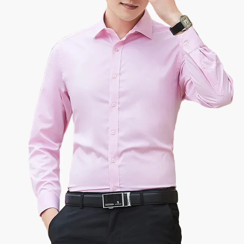 Chemise Classique Homme Manches Longues Élégante Affaires et Bureau - Image 4