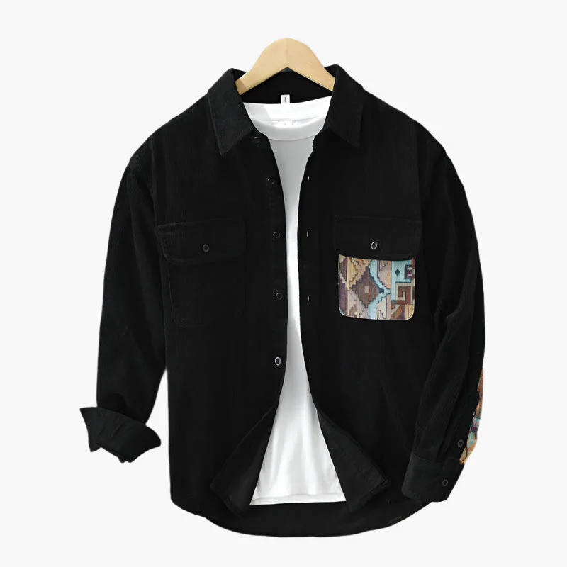 Chemise à côtes style décontracté pour homme – Mode urbaine et élégante - Image 4