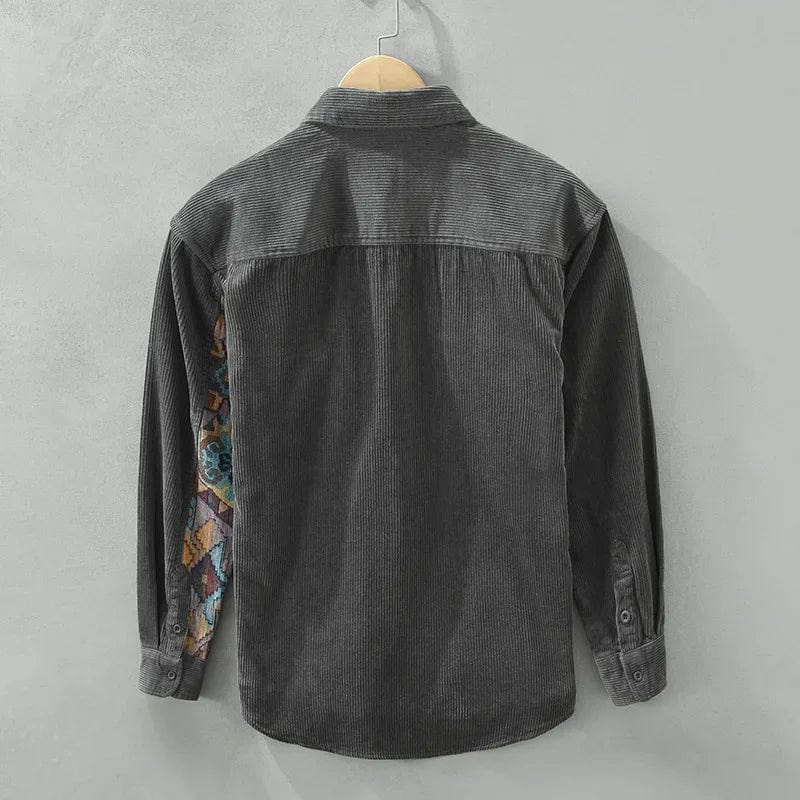 Chemise à côtes style décontracté pour homme – Mode urbaine et élégante - Image 5