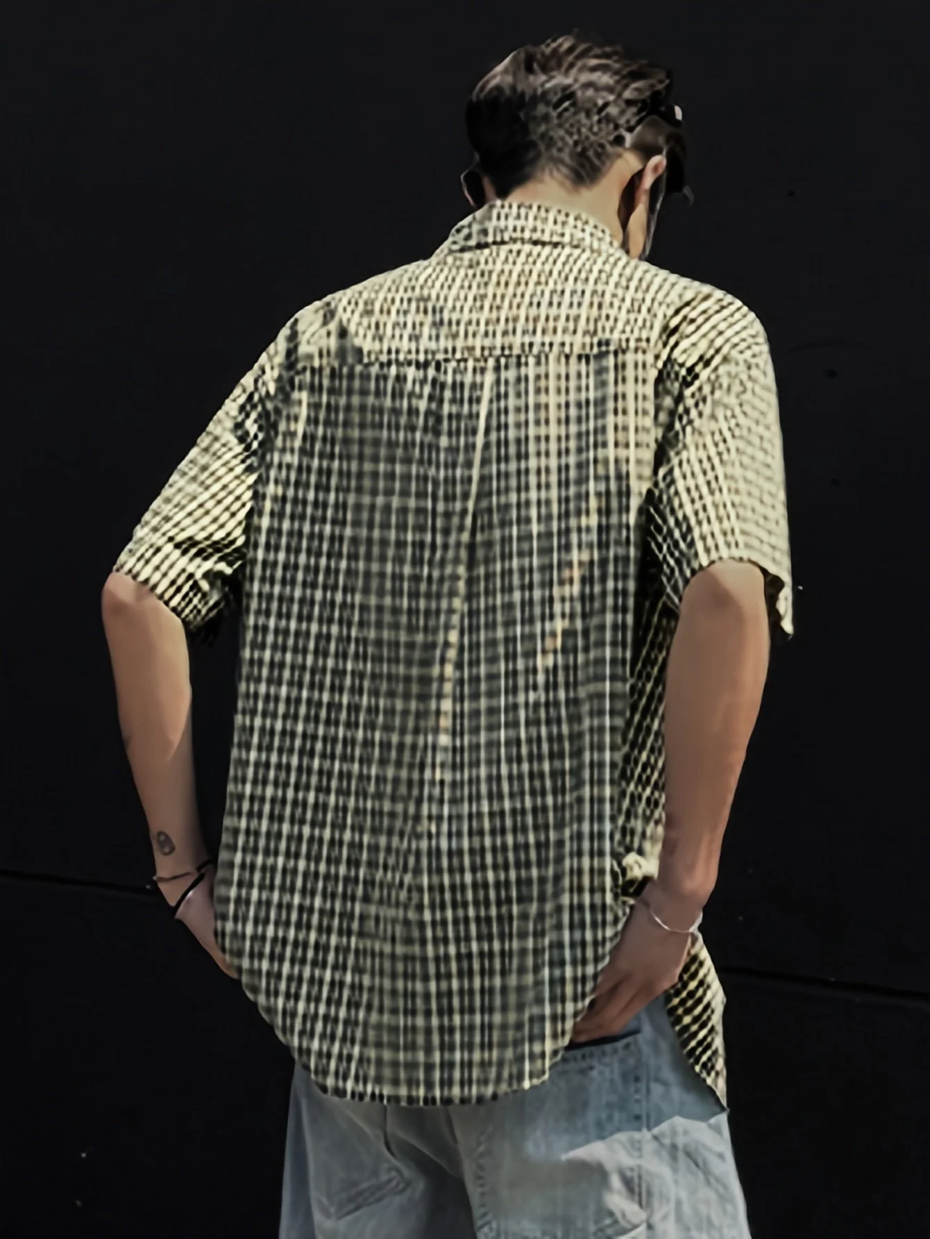 Chemise décontractée à carreaux pour homme, style ample moderne - Image 2