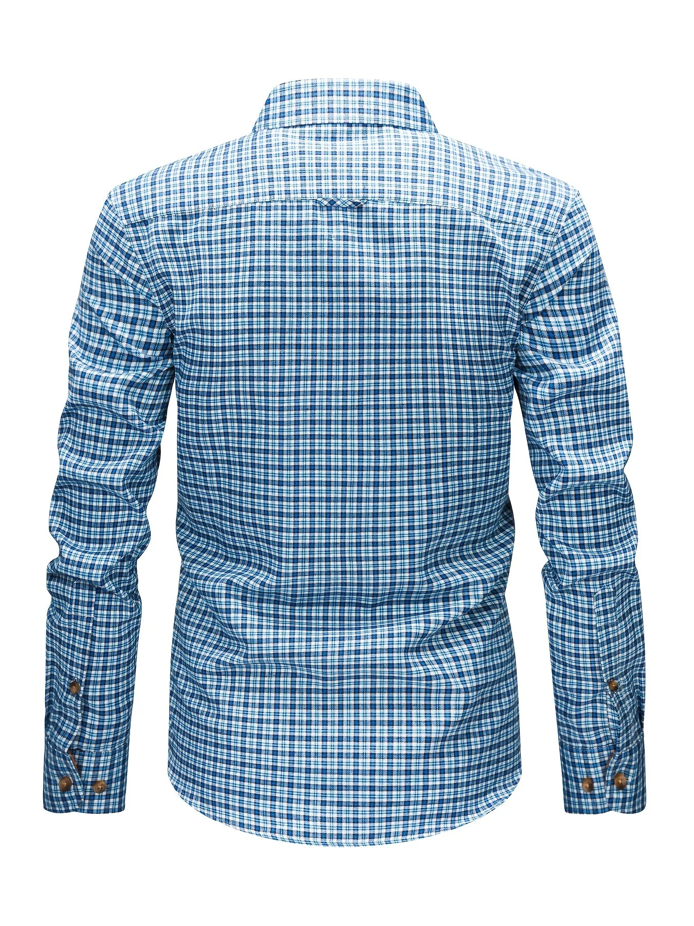 Chemise décontractée à carreaux pour homme style automne-hiver manches longues - Image 10