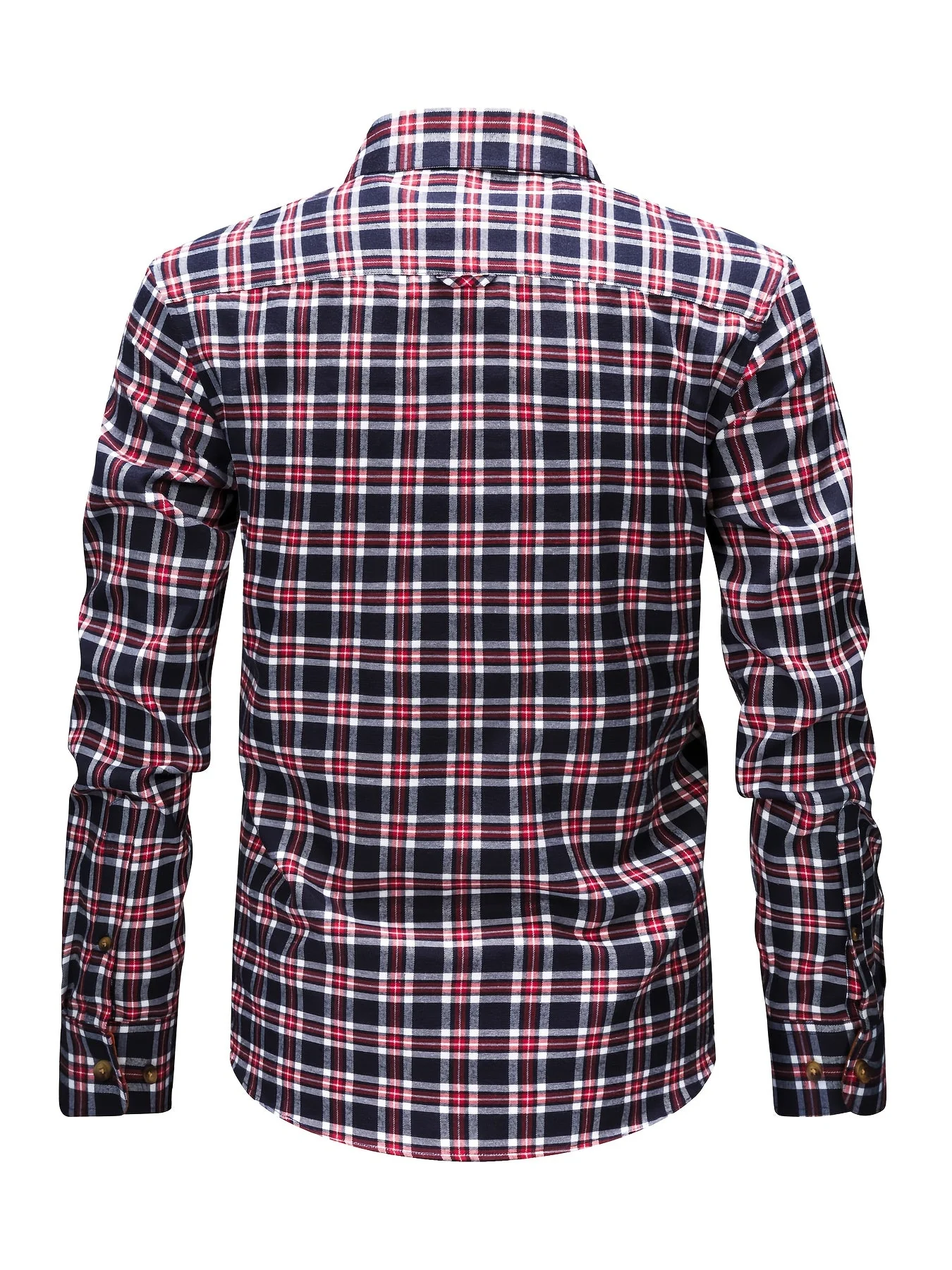 Chemise décontractée à carreaux pour homme style automne-hiver manches longues - Image 11