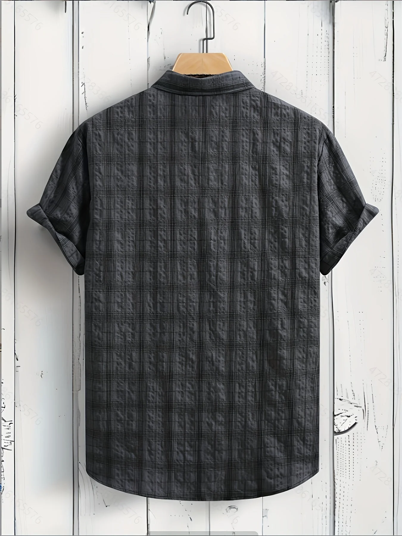 Chemise décontractée à carreaux pour homme – Style estival polyvalent - Image 10