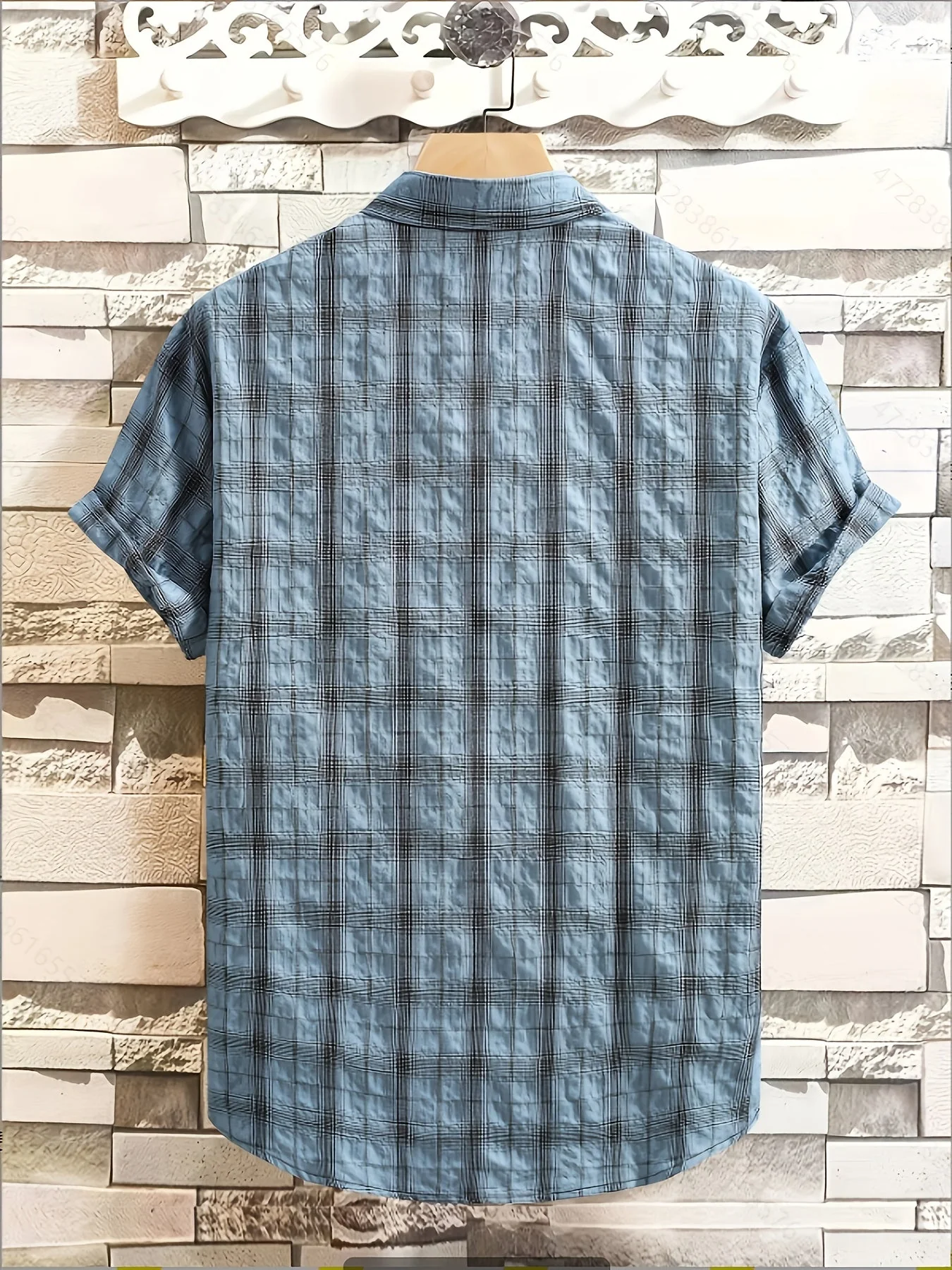 Chemise décontractée à carreaux pour homme – Style estival polyvalent - Image 11
