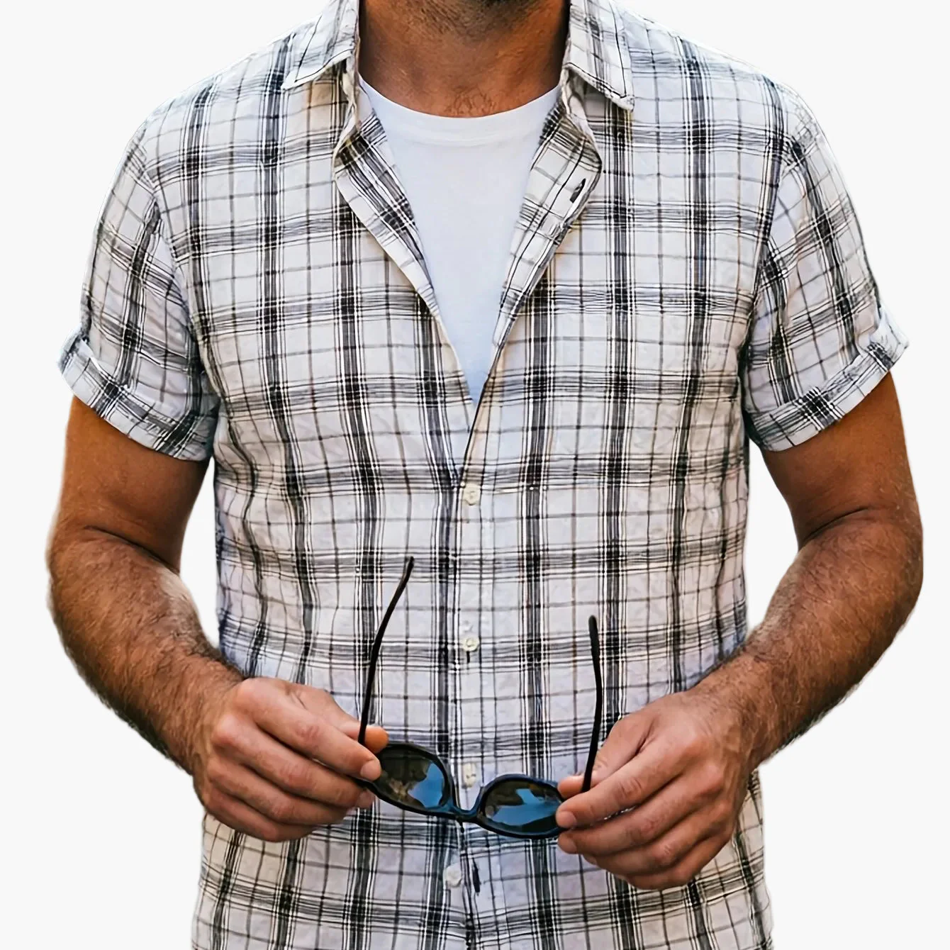 Chemise décontractée à carreaux pour homme – Style estival polyvalent - Image 17
