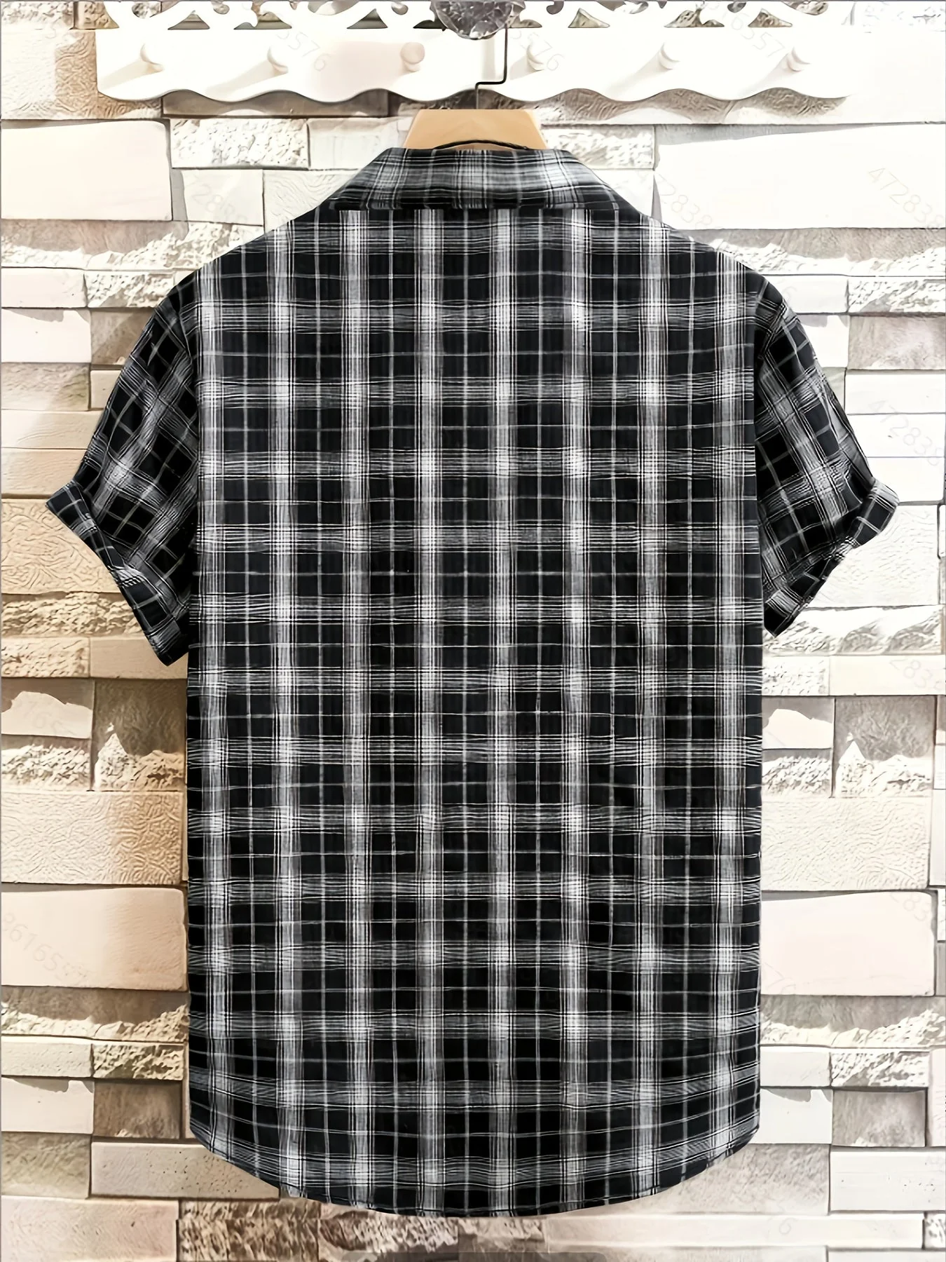 Chemise décontractée à carreaux pour homme – Style estival polyvalent - Image 9