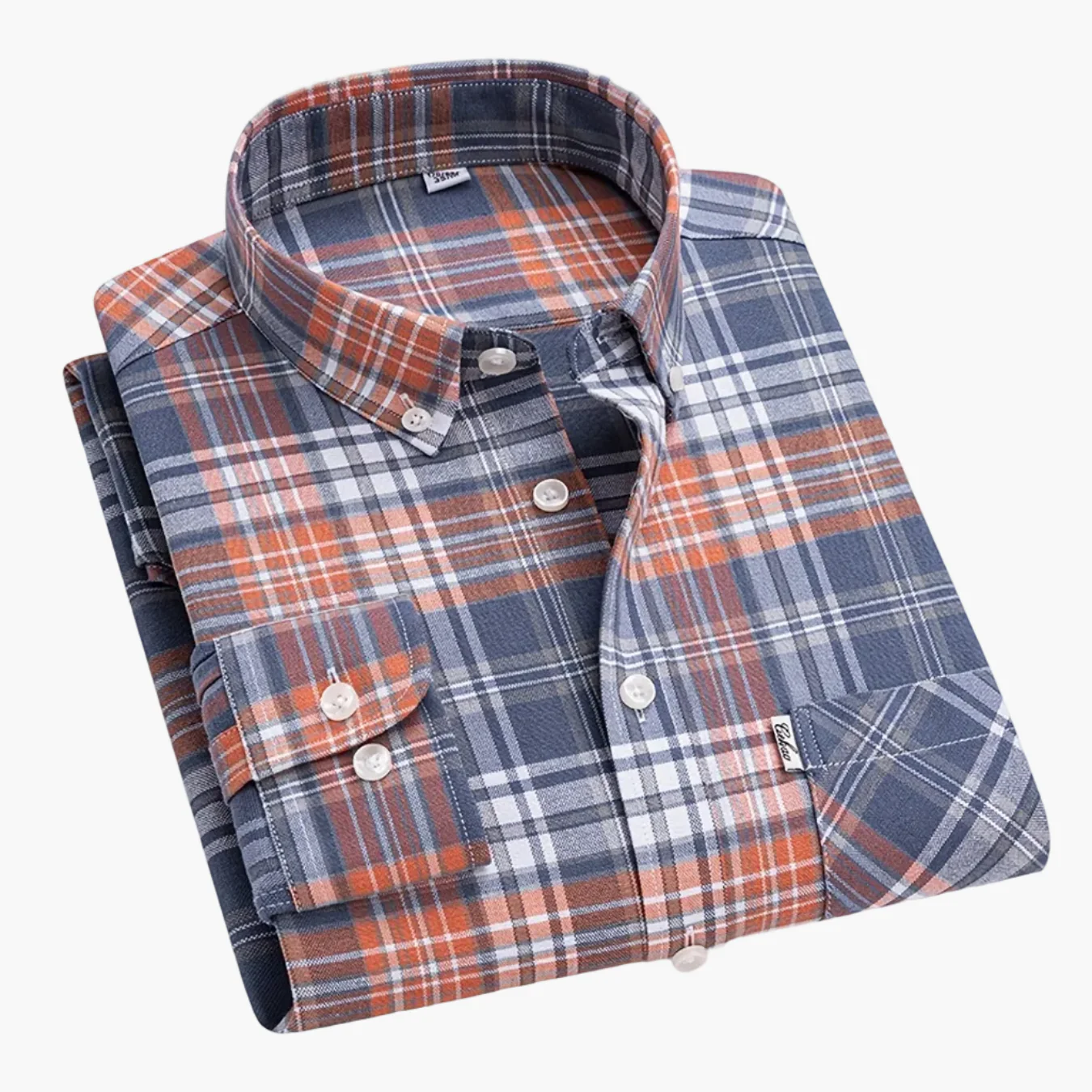 Chemise décontractée à carreaux pour homme, style week-end, manches longues, coupe régulière - Image 16