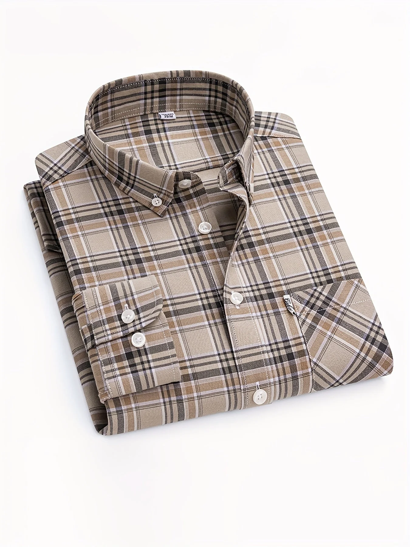 Chemise décontractée à carreaux pour homme, style week-end, manches longues, coupe régulière - Image 6