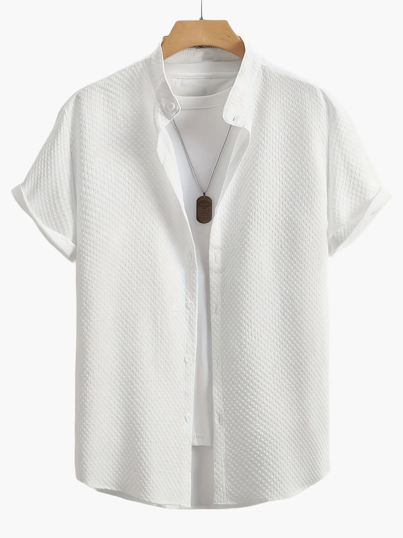 Chemise décontractée homme manches courtes style été – tendance urbaine et polyvalente - Image 14