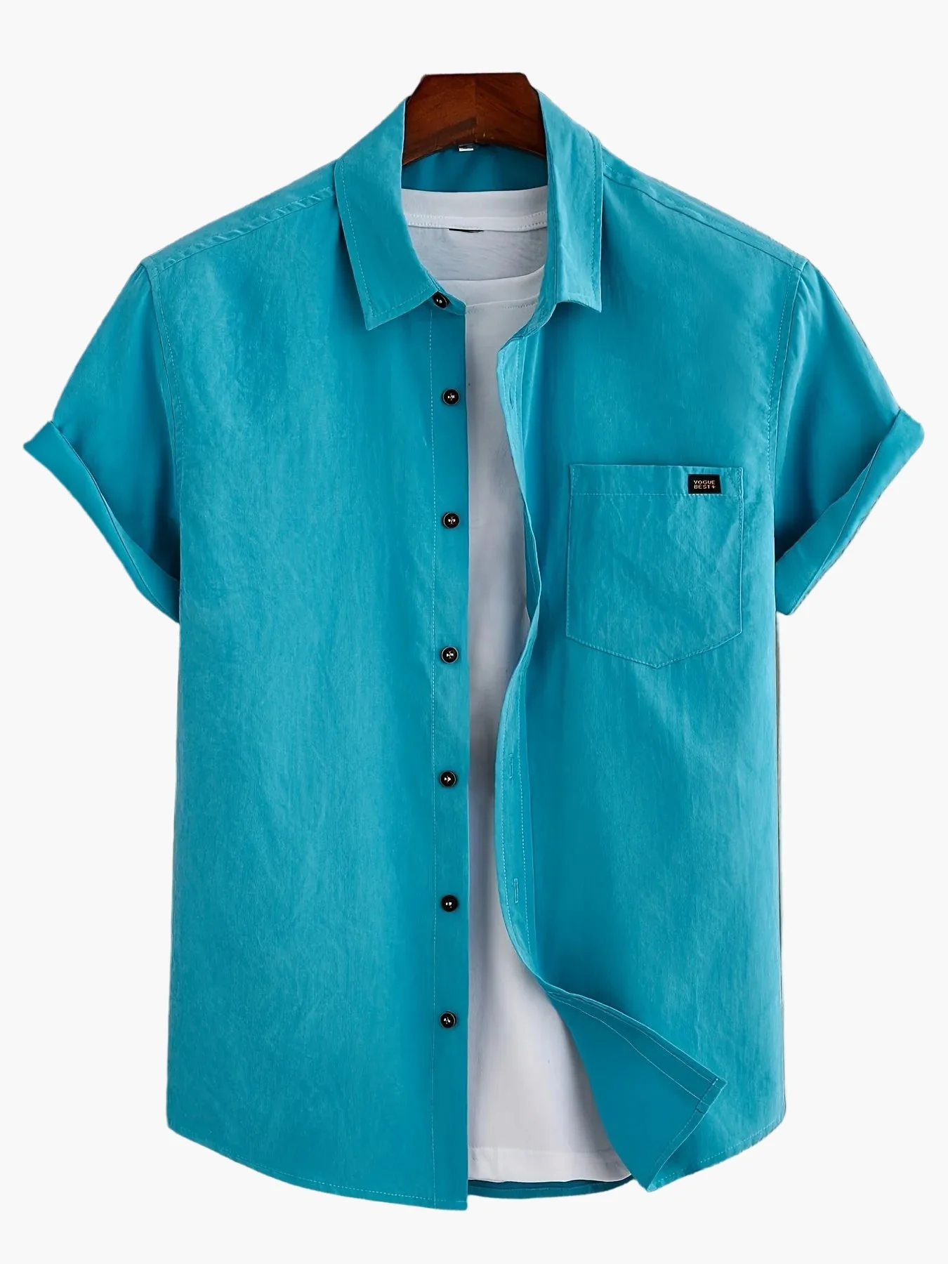 Chemise décontractée pour homme à manches courtes style urbain élégance estivale - Image 2