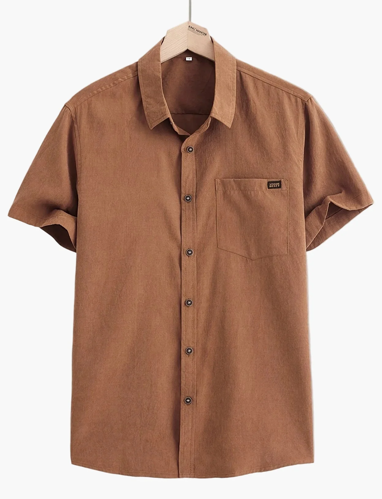 Chemise décontractée pour homme à manches courtes style urbain élégance estivale - Image 3