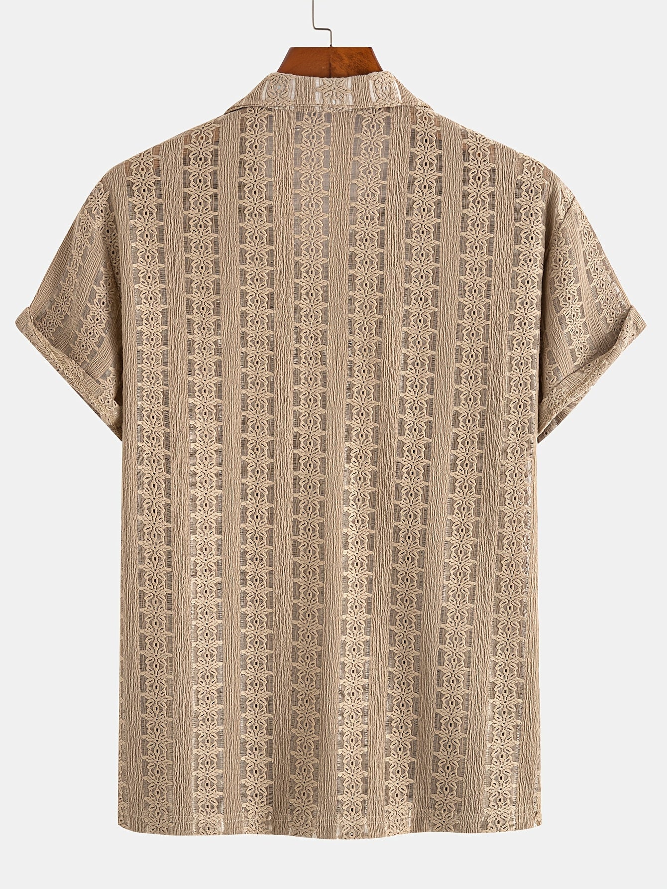 Chemise décontractée homme style bohème à manches courtes pour les vacances plage - Image 5