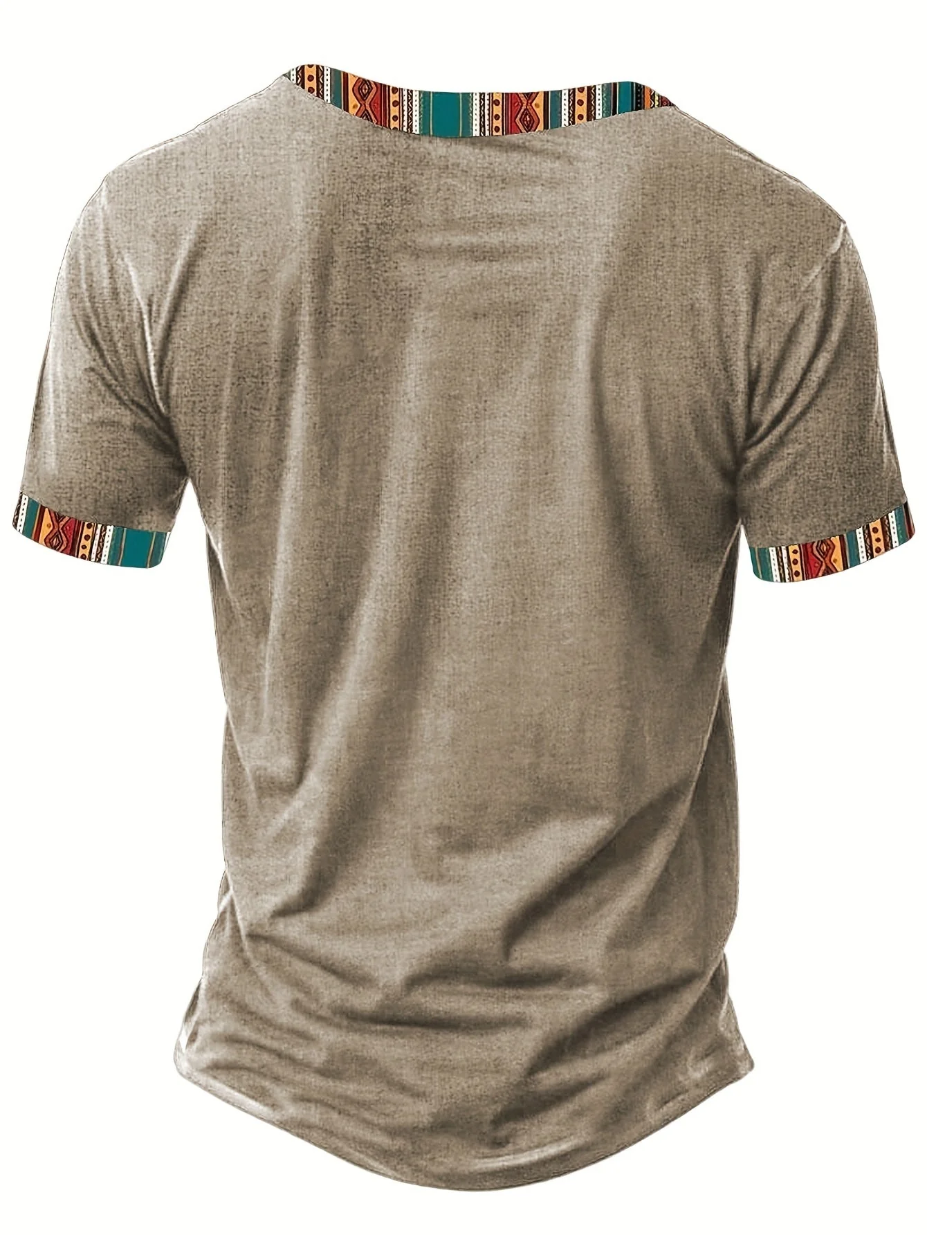 Chemise décontractée homme style ethnique col tunisien pour l'été - Image 8