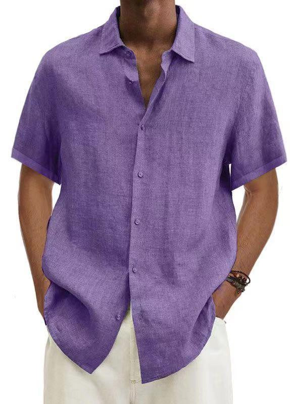 Chemise Décontractée Homme Style Japonais Manches Courtes Été - Image 10