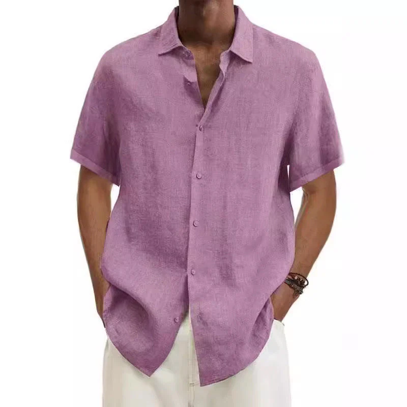 Chemise Décontractée Homme Style Japonais Manches Courtes Été - Image 2