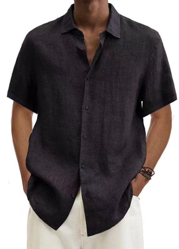 Chemise Décontractée Homme Style Japonais Manches Courtes Été - Image 3