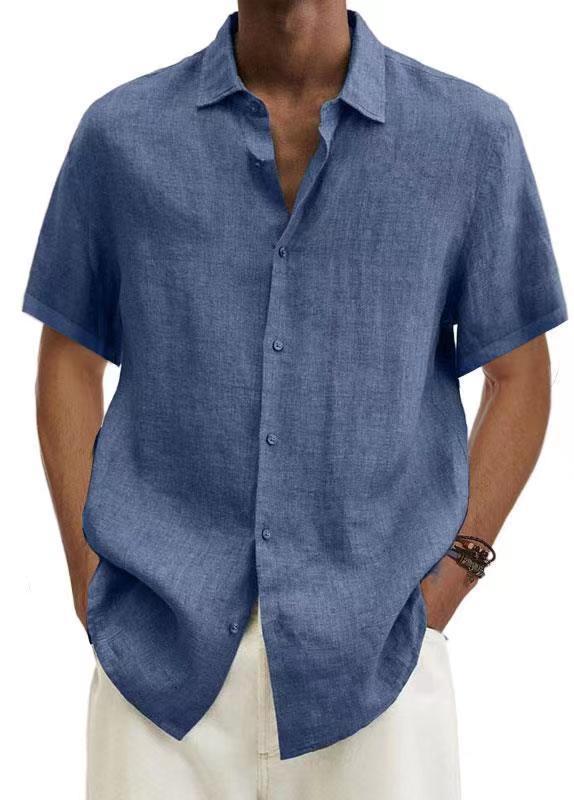 Chemise Décontractée Homme Style Japonais Manches Courtes Été - Image 4