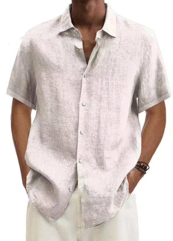 Chemise Décontractée Homme Style Japonais Manches Courtes Été - Image 5