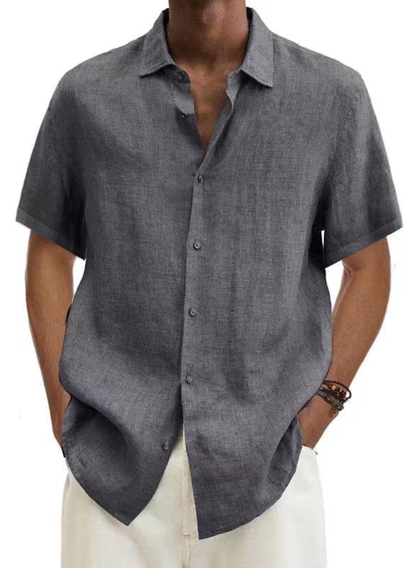 Chemise Décontractée Homme Style Japonais Manches Courtes Été - Image 6