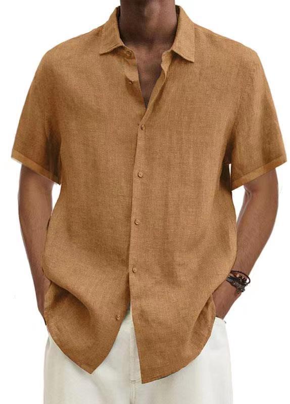 Chemise Décontractée Homme Style Japonais Manches Courtes Été - Image 9