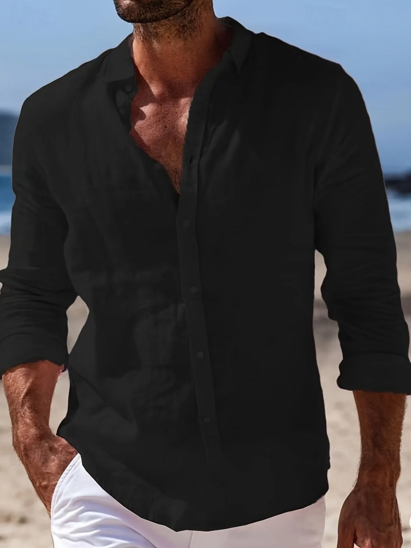 Chemise décontractée homme style plage élégance week-end - Image 2