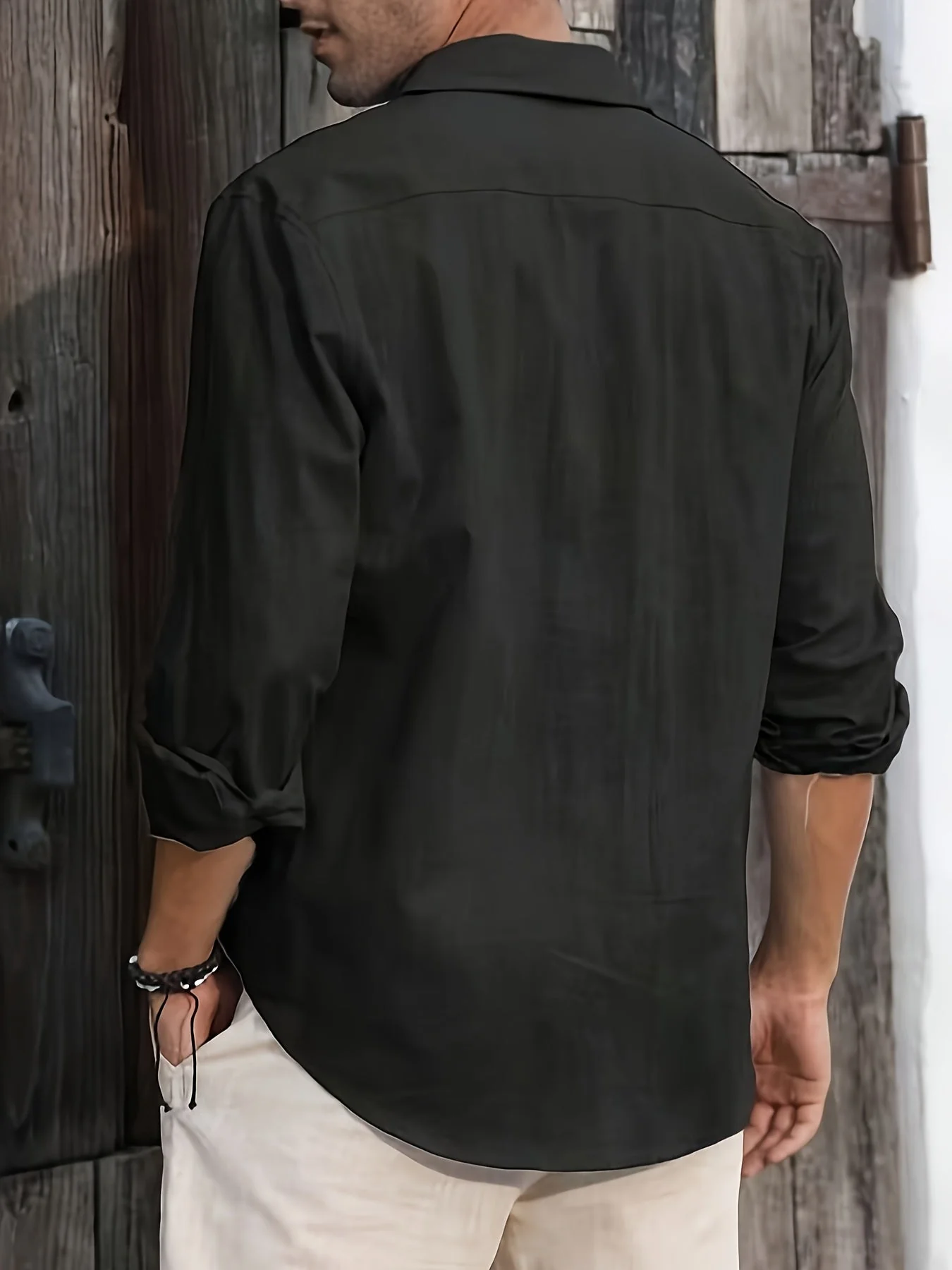 Chemise décontractée homme style plage élégance week-end - Image 5
