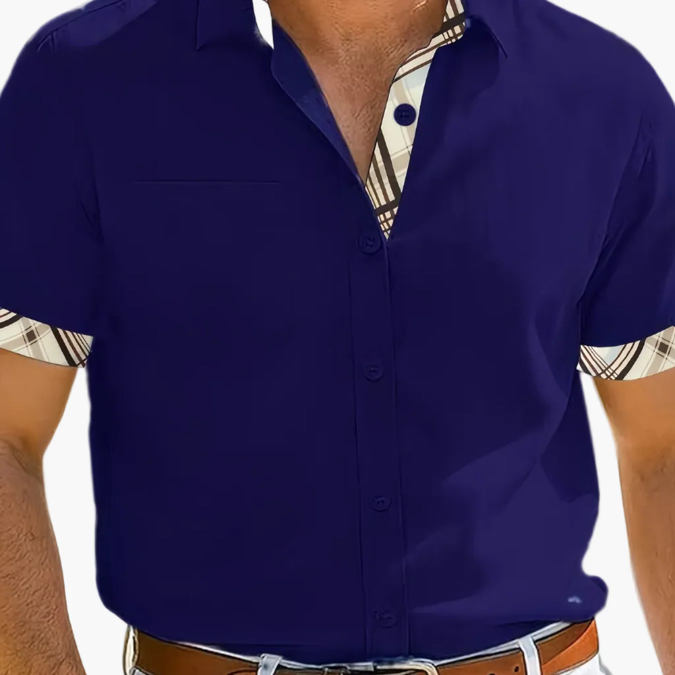 Chemise décontractée homme style plage à manches courtes – Look estival moderne - Image 14