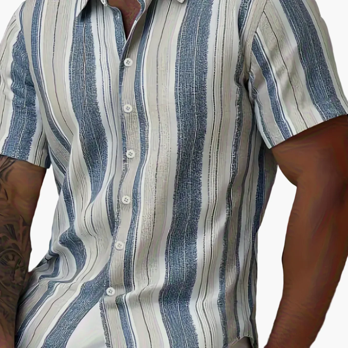 Chemise décontractée à manches courtes pour homme – Style estival élégant - Image 13