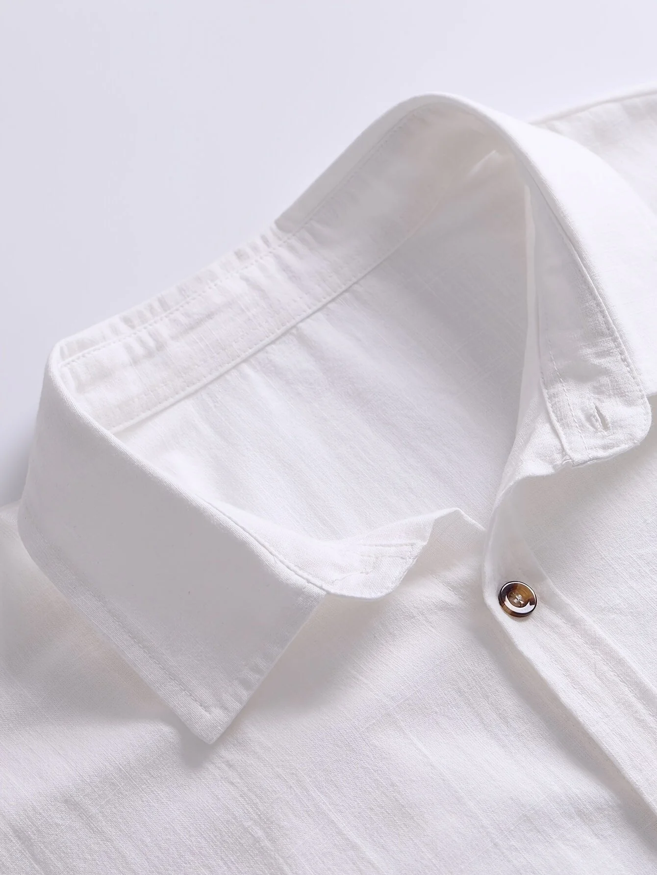 Chemise décontractée à manches longues pour homme style week-end élégant - Image 5
