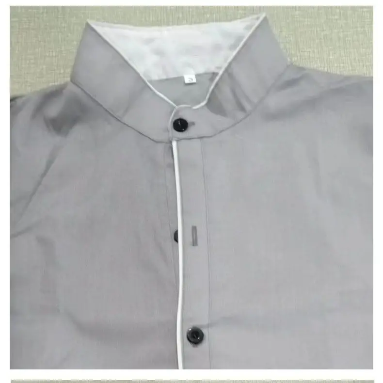 Chemise élégante à col montant pour homme – Style moderne et ajusté, idéale pour le bureau ou les occasions spéciales - Image 6