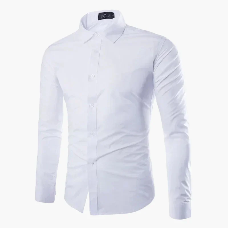 Chemise élégante habillée pour homme à manches longues style moderne - Image 3