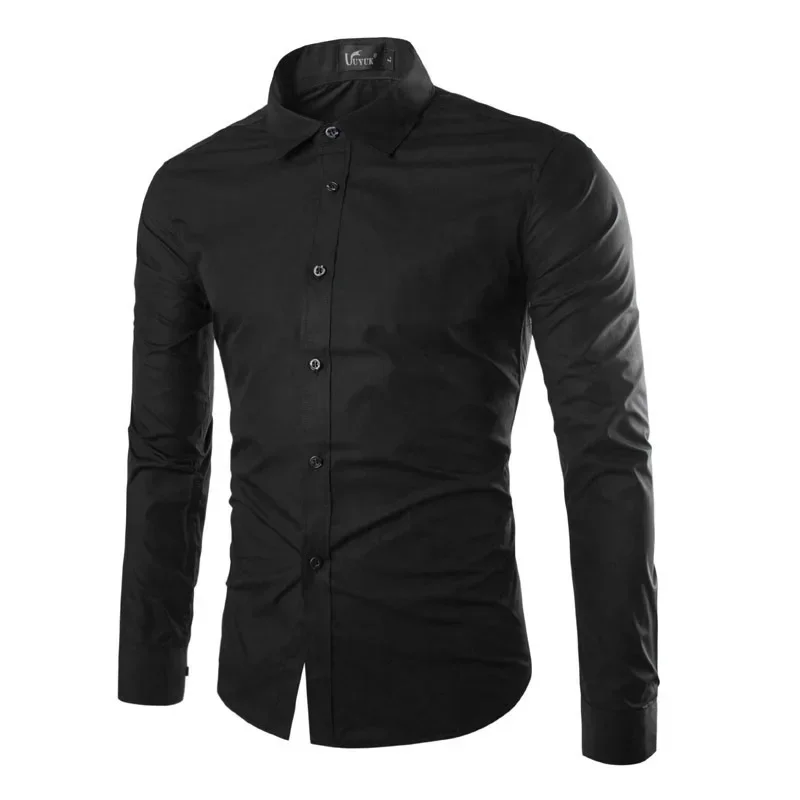 Chemise élégante habillée pour homme à manches longues style moderne - Image 8