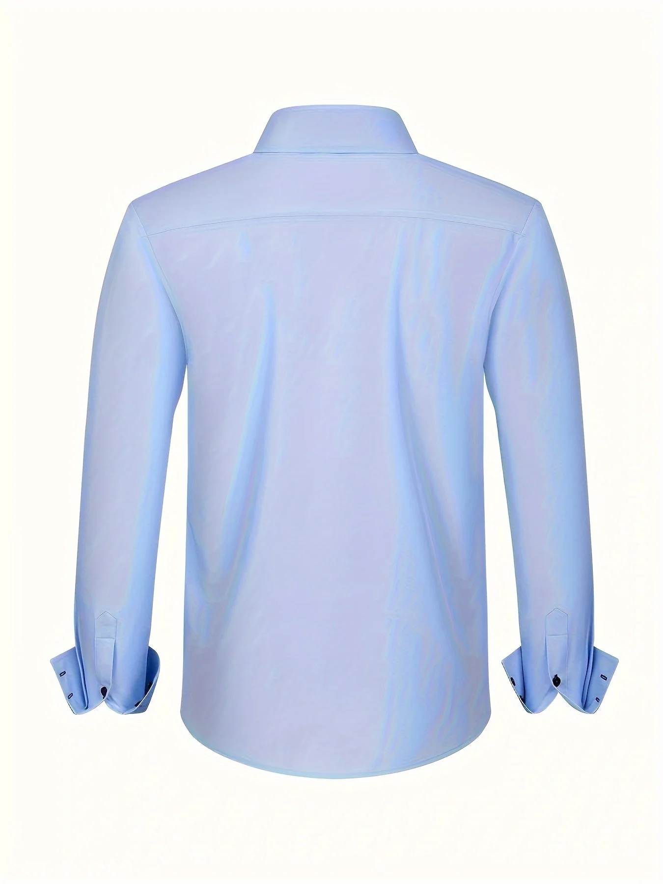 Chemise élégante homme manches longues style habillé bureau soirée - Image 10