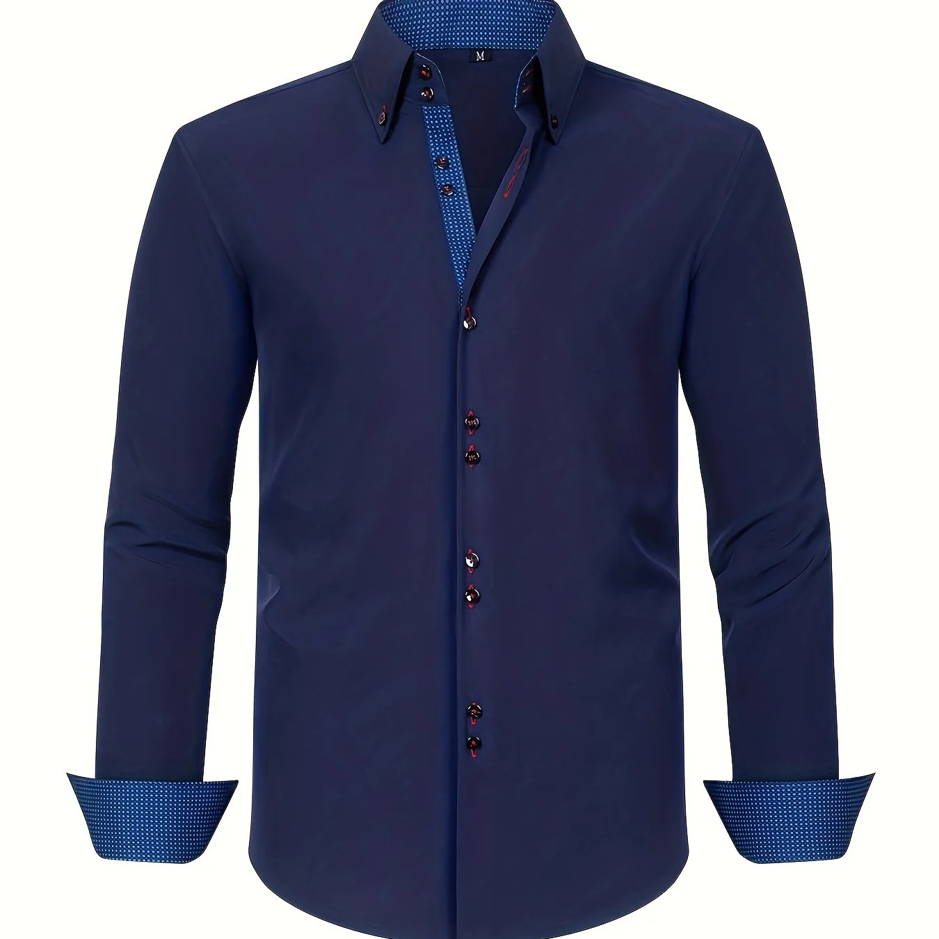 Chemise élégante homme manches longues style habillé bureau soirée - Image 13