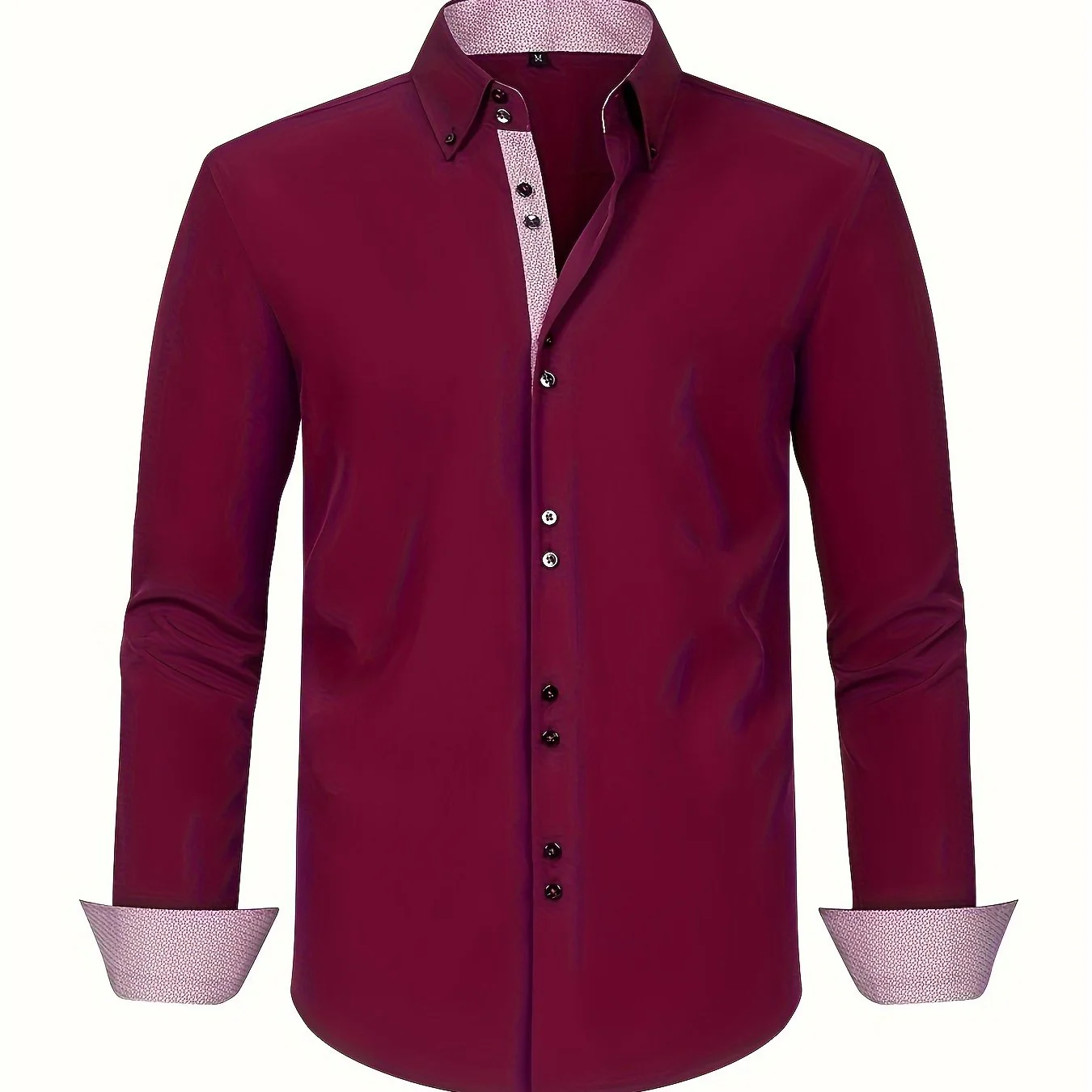 Chemise élégante homme manches longues style habillé bureau soirée - Image 15