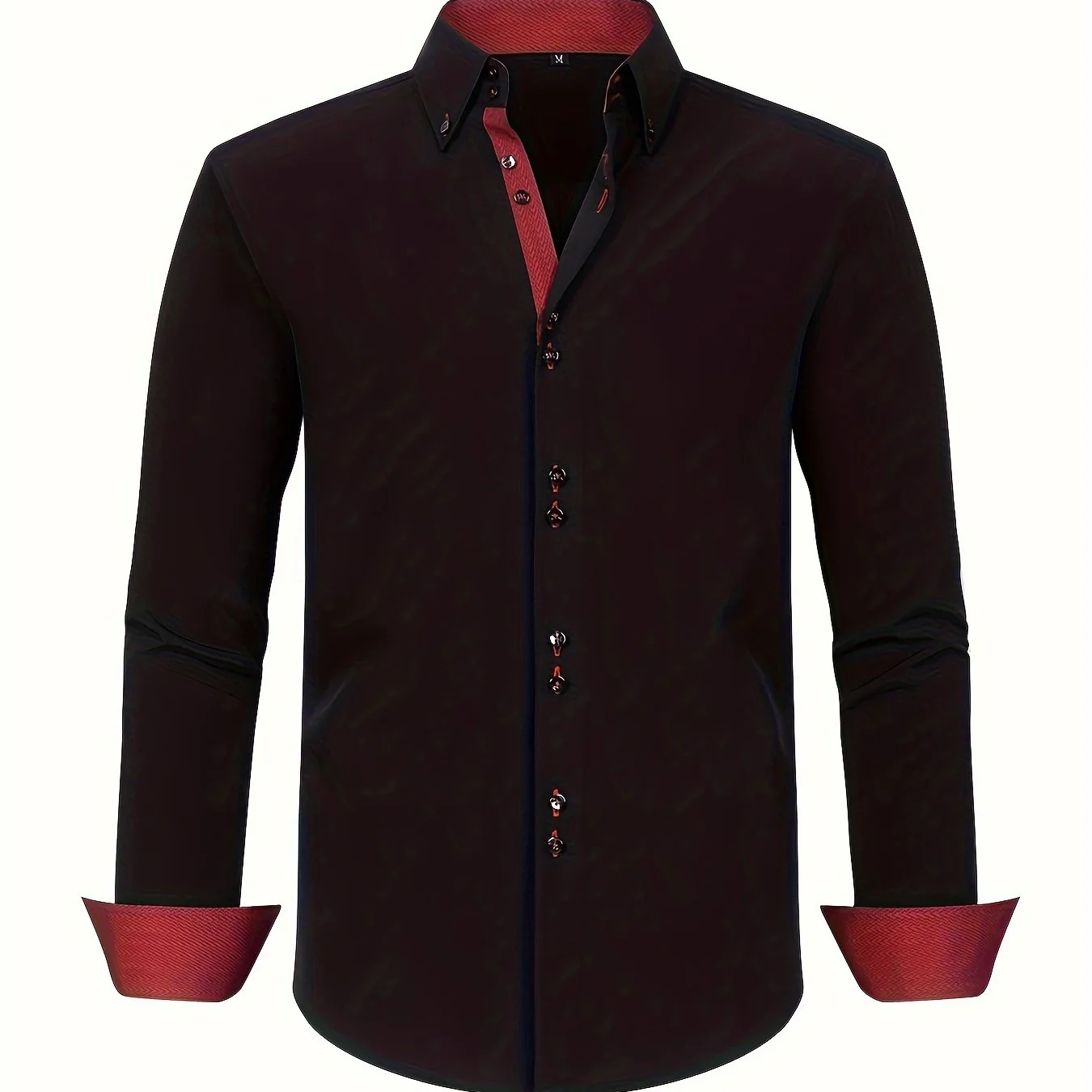 Chemise élégante homme manches longues style habillé bureau soirée - Image 16