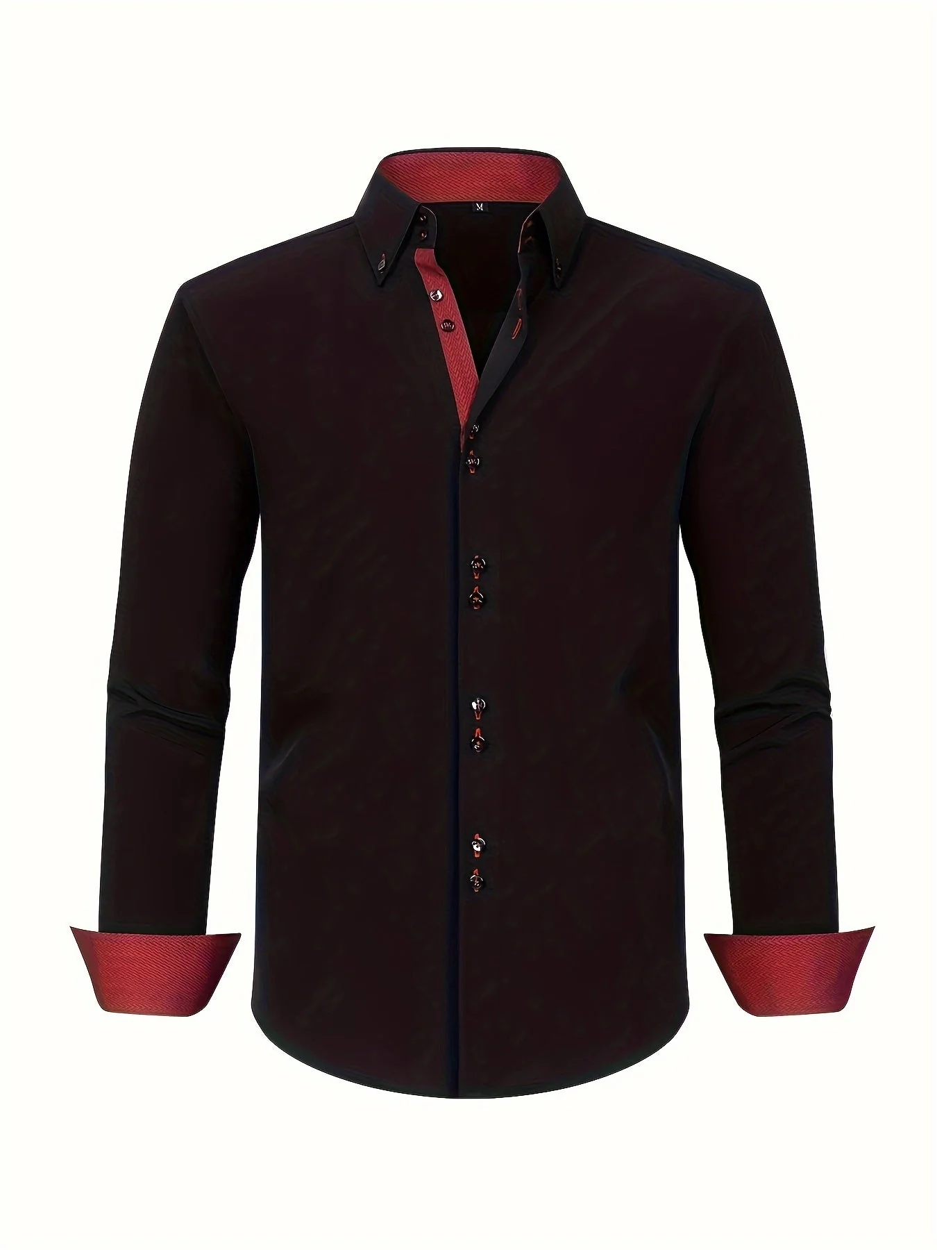 Chemise élégante homme manches longues style habillé bureau soirée - Image 2